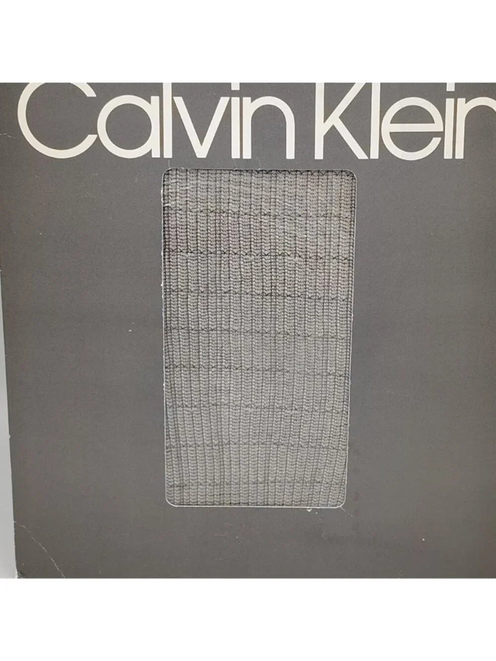Calvin Klein Fashion Pantyhose Size B Black Control Top Sandaltoe Vintage 1985